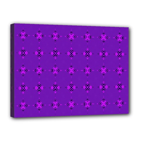 Bold Geometric Purple Circles Canvas 16  X 12  (stretched) by BrightVibesDesign