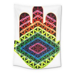 Hamsa Of God Medium Tapestry by CruxMagic