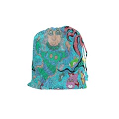 Mesmerizing Mermaid Drawstring Pouch (medium) by chellerayartisans