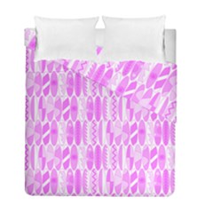 Bright Pink Colored Waikiki Surfboards  Duvet Cover Double Side (full/ Double Size) by PodArtist