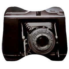 Vintage Camera Velour Head Support Cushion by snowwhitegirl