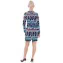 Delicious Coffee Button Long Sleeve Dress View2