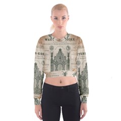 Building News Cropped Sweatshirt by vintage2030