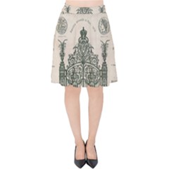 Building News Velvet High Waist Skirt by vintage2030