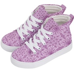 Ornamental Pink Kid s Hi-top Skate Sneakers by snowwhitegirl