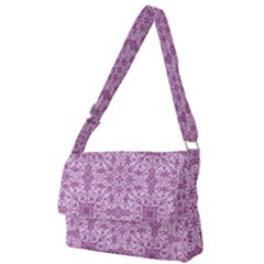 Ornamental Pink Full Print Messenger Bag by snowwhitegirl