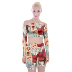 Retro 1265777 1920 Off Shoulder Top With Mini Skirt Set by vintage2030