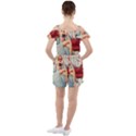 Retro 1265777 1920 Ruffle Cut Out Chiffon Playsuit View2