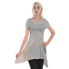 Background 1227577 1280 Short Sleeve Side Drop Tunic by vintage2030