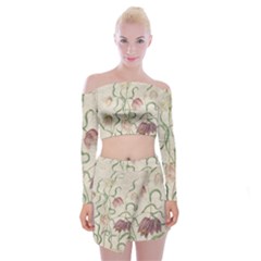 Vintage 1181683 1280 Off Shoulder Top With Mini Skirt Set by vintage2030