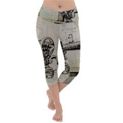 Sewing 1123716 1920 Lightweight Velour Capri Yoga Leggings by vintage2030