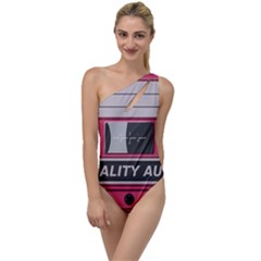Pink Cassette To One Side Swimsuit by vintage2030
