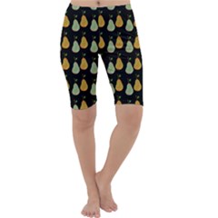 Pears Black Cropped Leggings  by snowwhitegirl