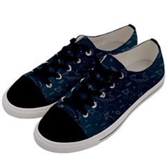 Retro Space Pattern Men s Low Top Canvas Sneakers by JadehawksAnD