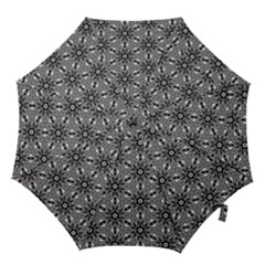 Black And White Pattern Hook Handle Umbrellas (small) by Simbadda