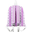 Circles Lines Light Pink White Pattern Giant Full Print Backpack View2