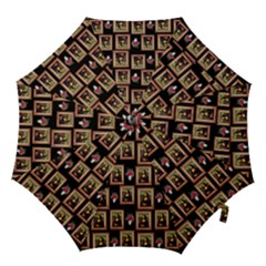 Mona Lisa Frame Pattern Hook Handle Umbrellas (medium) by snowwhitegirl