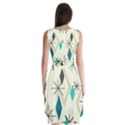 Atomic Era Diamonds (Turquoise) Sleeveless Chiffon Dress   View2
