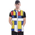 Mondrian Geometric Art Men s Puffer Vest View1