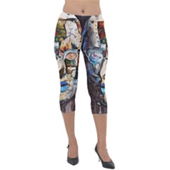 Robot Cyborg Cyberpunk Automation Lightweight Velour Capri Leggings  by Simbadda