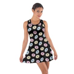 Donuts Pattern Cotton Racerback Dress by Valentinaart
