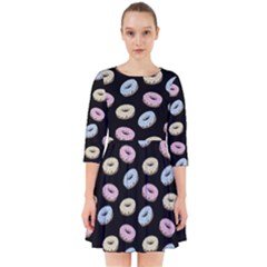 Donuts Pattern Smock Dress by Valentinaart