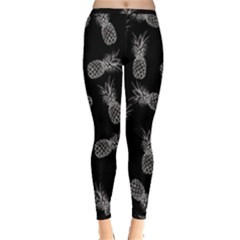 Pineapple Pattern Inside Out Leggings by Valentinaart