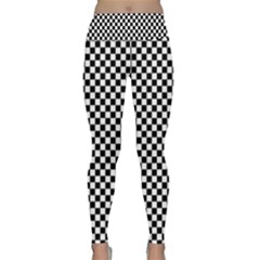 Chessboard 36x36 Lightweight Velour Classic Yoga Leggings by ChastityWhiteRose