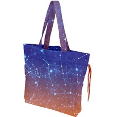 Abstract Pattern Color Design Drawstring Tote Bag by Celenk