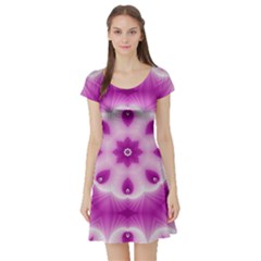 Pattern Abstract Background Art Short Sleeve Skater Dress by Celenk