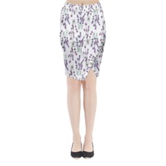 Flower Pattern Pattern Design Midi Wrap Pencil Skirt by Celenk