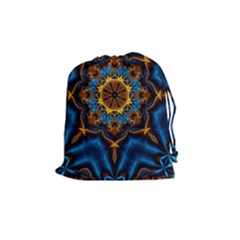Pattern Abstract Background Art Drawstring Pouch (medium) by Celenk