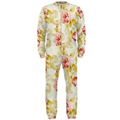 Background Pattern Flower Spring Onepiece Jumpsuit (men)  by Celenk