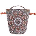 Abstract Art Texture Mandala Drawstring Bucket Bag View2