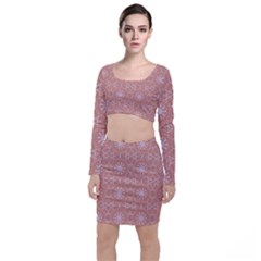 Vintage Abstract Background Mandala Top And Skirt Sets by Simbadda