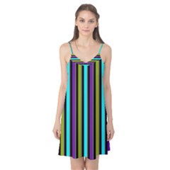 Retro Stripe 1 Vertical Retro Stripe 1 Camis Nightgown by dressshop