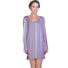 Rainbow Stripe Version 2 Long Sleeve Nightdress by dressshop