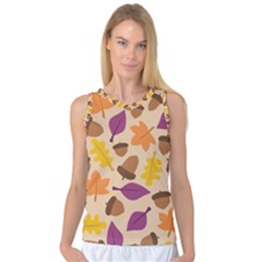 Acorn Pattern Women s Basketball Tank Top by Hansue