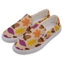 Acorn Pattern Men s Canvas Slip Ons View2
