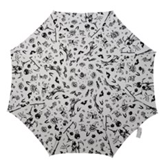 Halloween Pattern Hook Handle Umbrellas (large) by Valentinaart