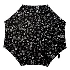 Halloween Pattern Hook Handle Umbrellas (large) by Valentinaart