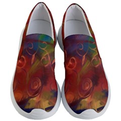 Abstract Fall Swirls Women s Lightweight Slip Ons by bloomingvinedesign