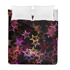Stars Background Pattern Seamless Duvet Cover Double Side (full/ Double Size) by Sapixe