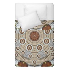 Flower Wreath In The Jungle Wood Forest Duvet Cover Double Side (single Size) by pepitasart