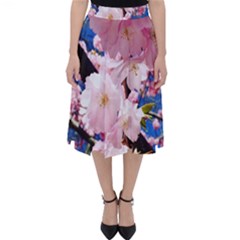 Flower Cherry Wood Tree Flowers Classic Midi Skirt by Sapixe