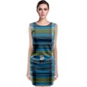 Playing with Plaid Kitten (Blue) Pattern Sleeveless Velvet Midi Dress View1