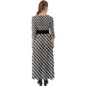 Massaging Kitties Houndstooth Pattern Button Up Boho Maxi Dress View2