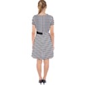 Luv Machine Robot Houndstooth Pattern Grey Adorable in Chiffon Dress View2