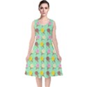 Roses Are Neapolitan Ice Cream V-Neck Midi Sleeveless Dress  View1