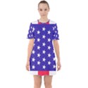 Day Independence July Background Sixties Short Sleeve Mini Dress View1